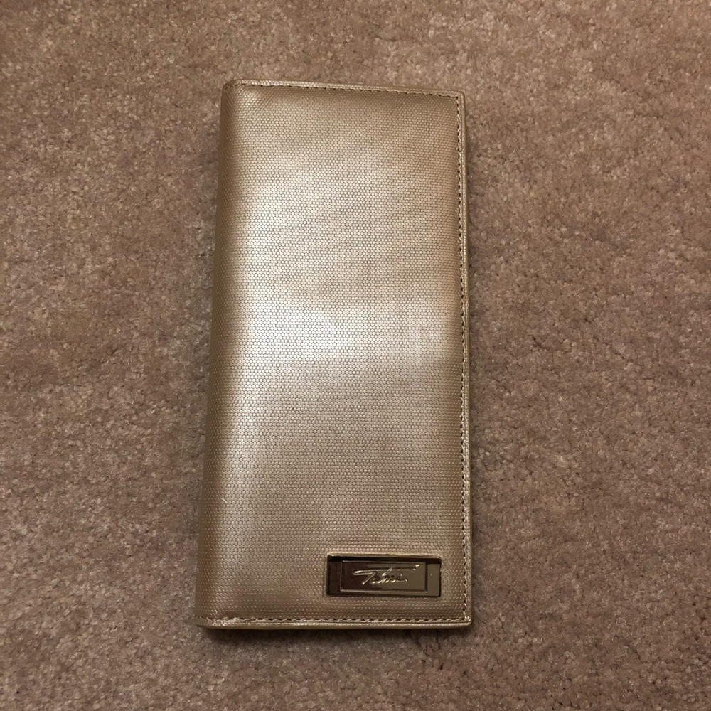 NWT - Tumi Metallic Gold Wallet